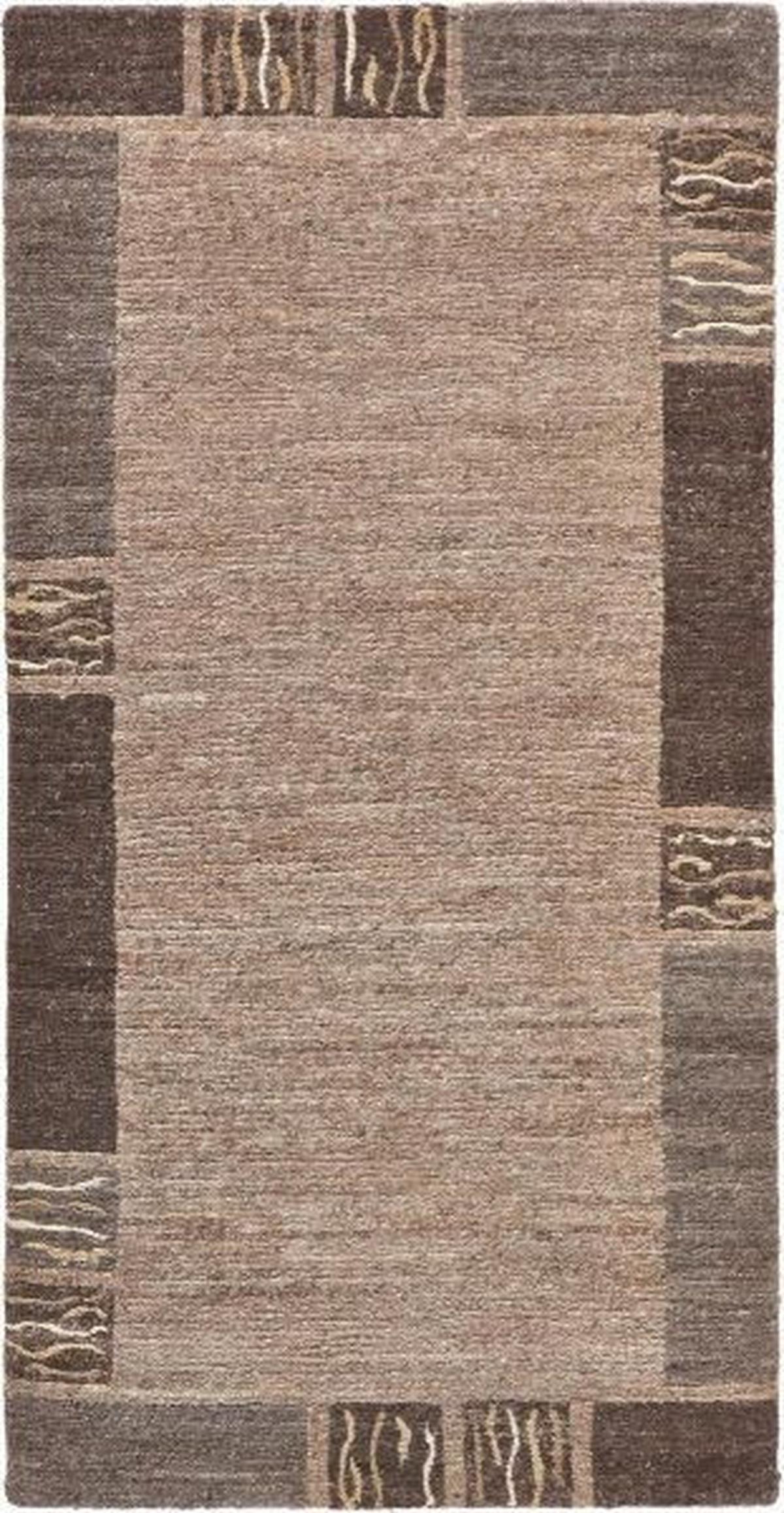 Orientteppich Naturfarben Naturfaser, Seide 70x140 cm - Braun/Naturfarben, KONVENTIONELL, Textil (70/140cm) - Cazaris