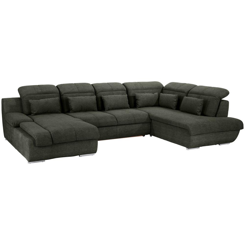 Sedacia súprava MULTI, pravá, tmavozelená farba