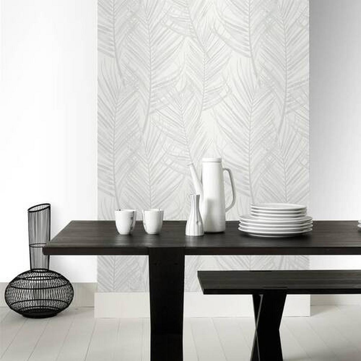 Vliestapete 105964 - Weiß, Basics, Papier/Kunststoff (52/1000cm)