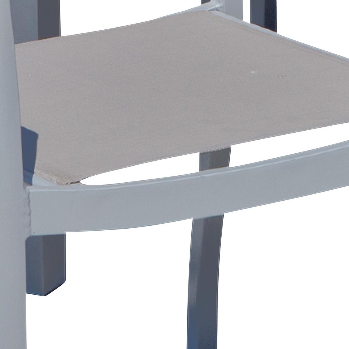 Gartengarnitur 7-tlg. Naxos Akazie/aluminium - Silberfarben/Grau, ROMANTIK / LANDHAUS, Holz/Textil - Gardenson