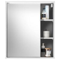 Spiegelschrank Greece Mit Led- Beleuchtung 1 Türe - Weiß, MODERN, Glas/Holzwerkstoff (60/70/20cm) - MID.YOU