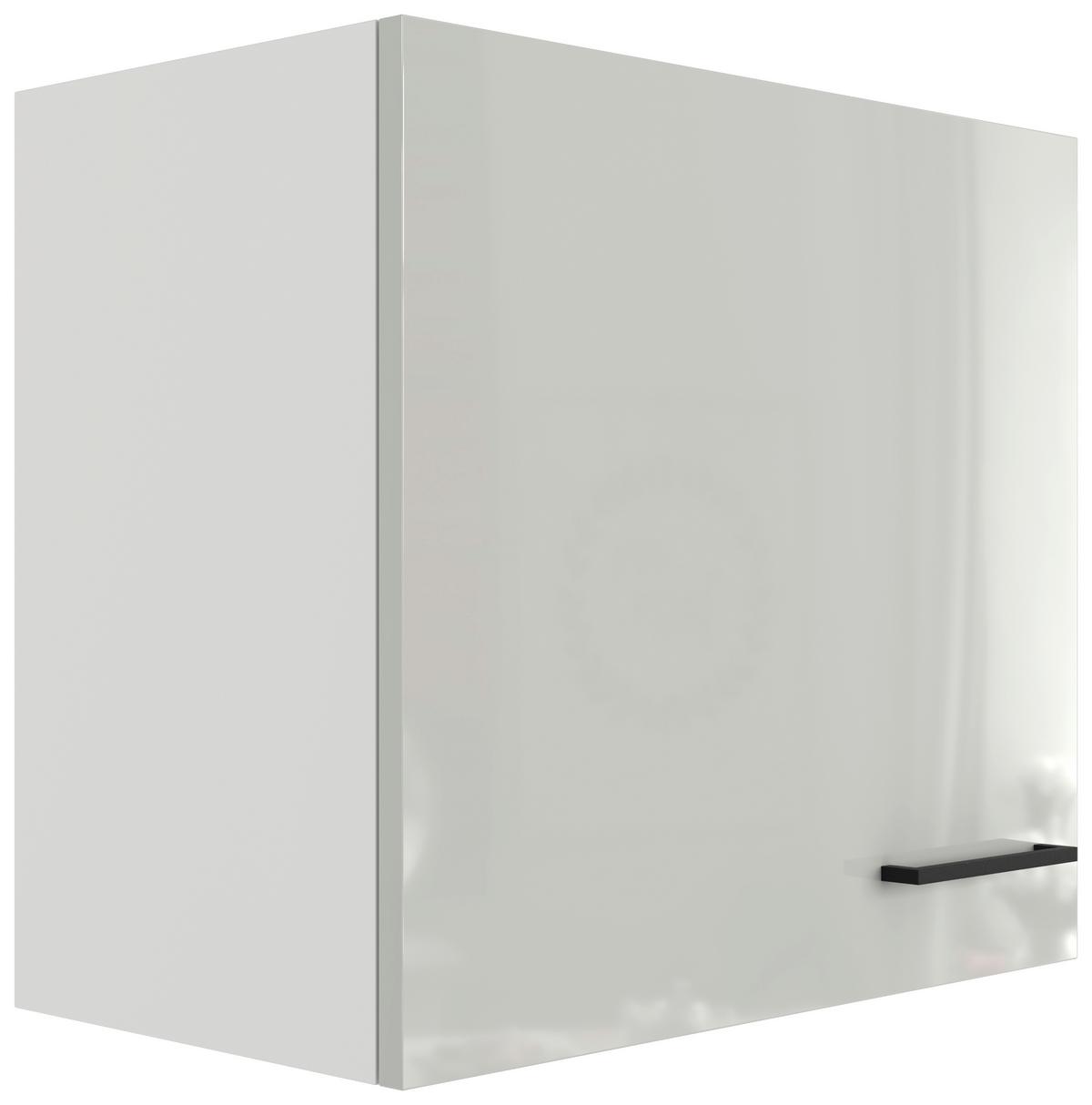 Kuchyňská horní skříňka LEVI - šedá/černá, Moderní, kov/kompozitní dřevo (60/54/32cm) - FlexWell