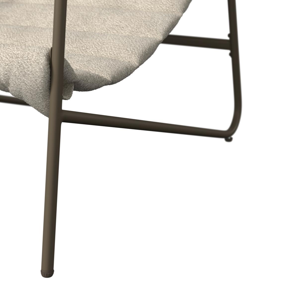 Balkonset Memphis - Braun, MODERN, Textil/Metall (87,5/78,5/61cm) - Beldano