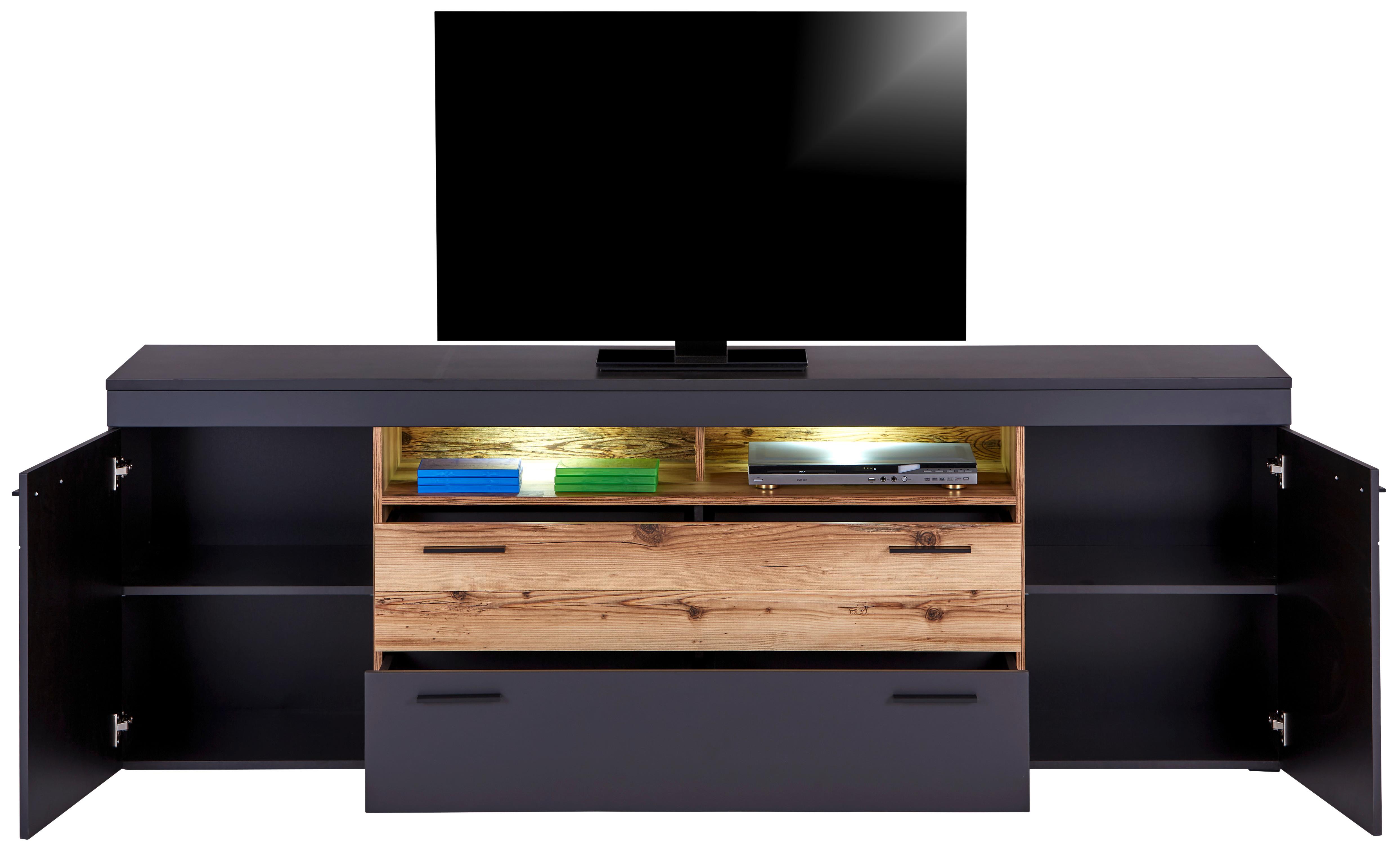 Tv Diel Henry - Moderný, kompozitné drevo/plast (220/75/47cm)
