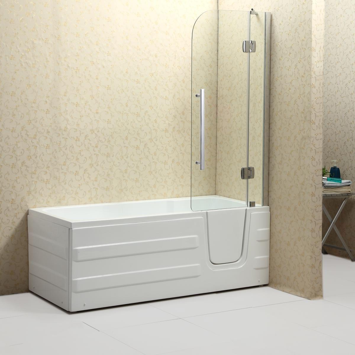 Akrylová vaňa PAROS s dierkami 170cm - biela, Modern, plast (170/76/61cm)