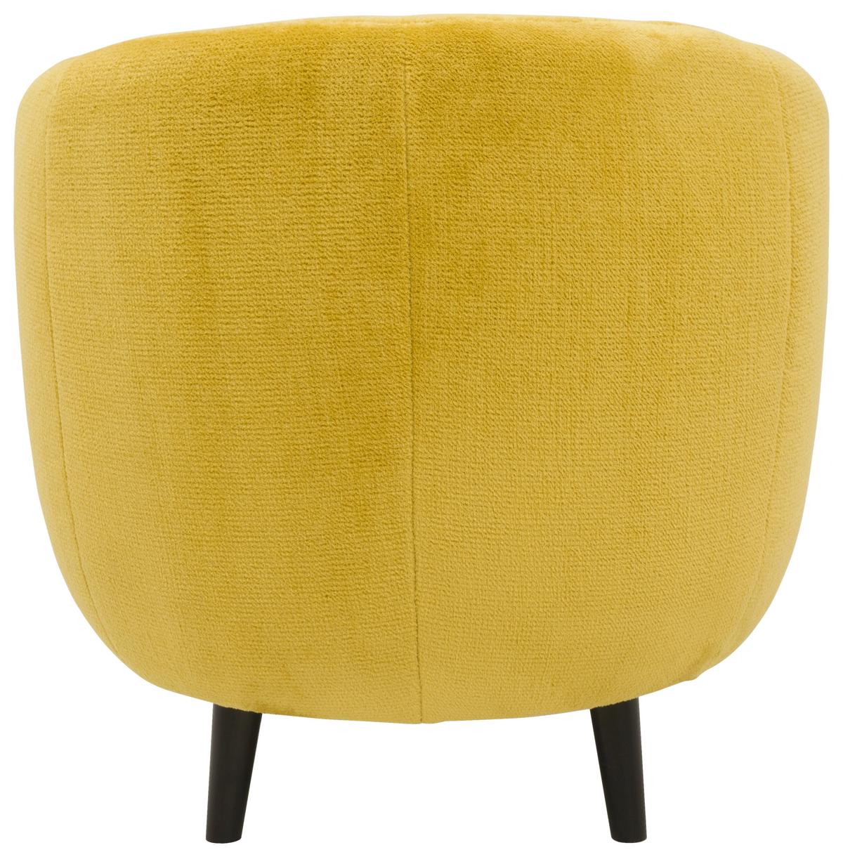 Sessel Looks Xiv - Gelb/Schwarz, Design, Textil (72/72/76cm) - LOOKS by W.Joop