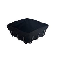 Košík na chléb MICHI MICHI - černá, Moderní, kov/textil (22/22/9cm) - Mömax
