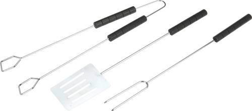 Grillező Eszközök Bbq 3 Részes - ezüst/barna, Basics, fa/fém (11/4/45cm)