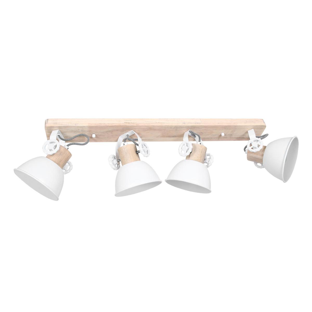 Deckenspots Gearwood - Anthrazit, Trend, Holz/Metall (15/23/90cm)