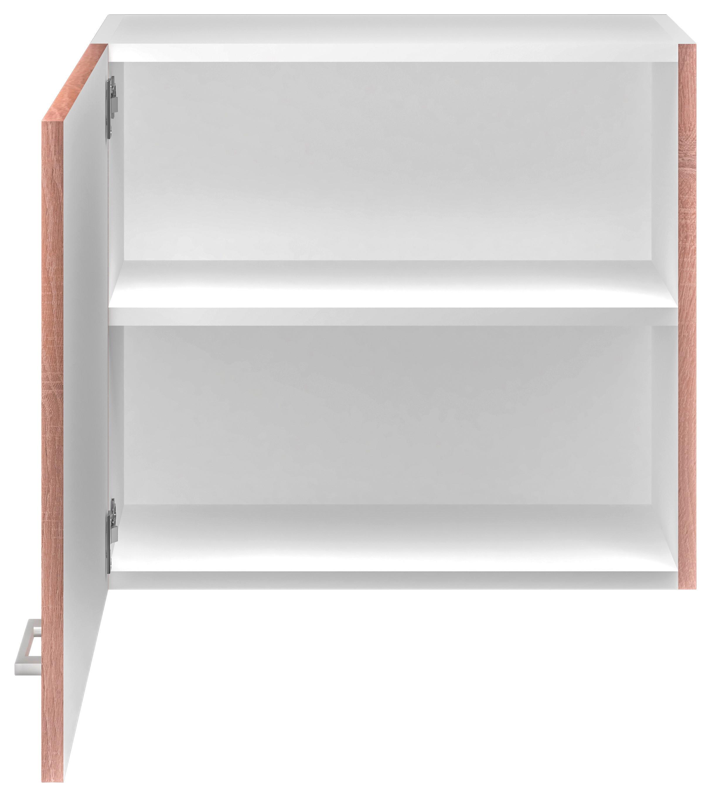 Kuchyňská Horní Skříňka Samoa H 60 - bílá/barvy dubu, Konvenční, kompozitní dřevo/plast (60/54/32cm)