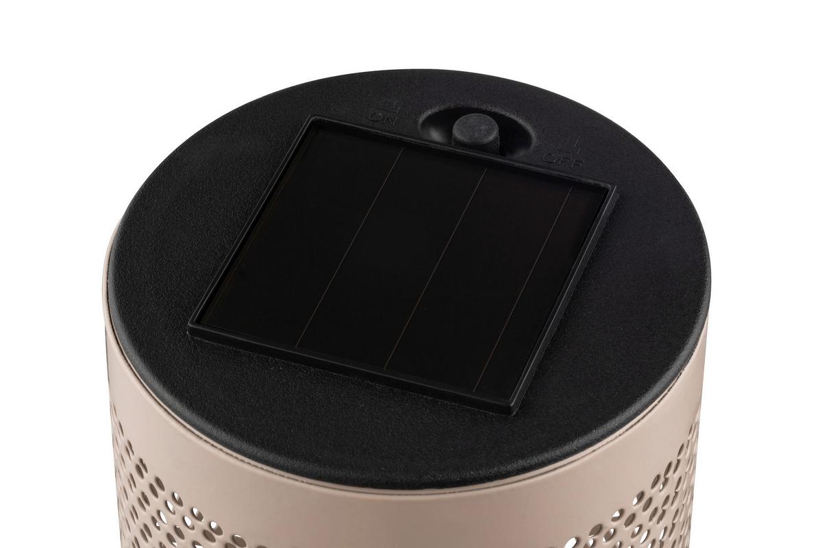 Solarleuchte Demi - Goldfarben/Schwarz, Basics, Kunststoff/Metall (8,5/50/8,5cm) - Homezone