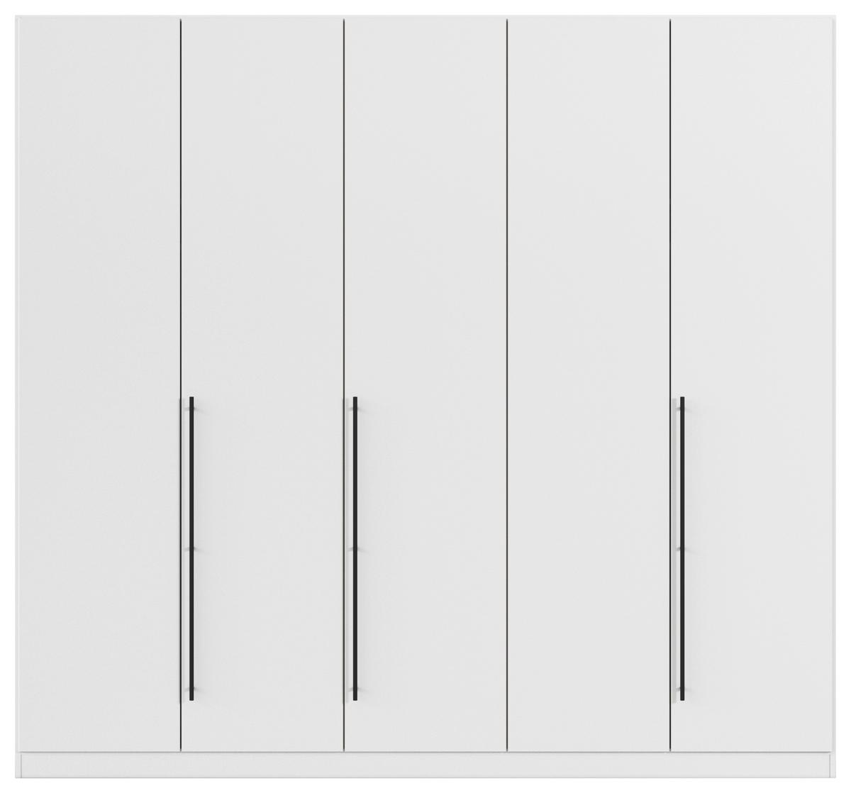Kleiderschrank Safari B. 226 cm - Weiß, KONVENTIONELL, Holzwerkstoff (226/229/54cm)
