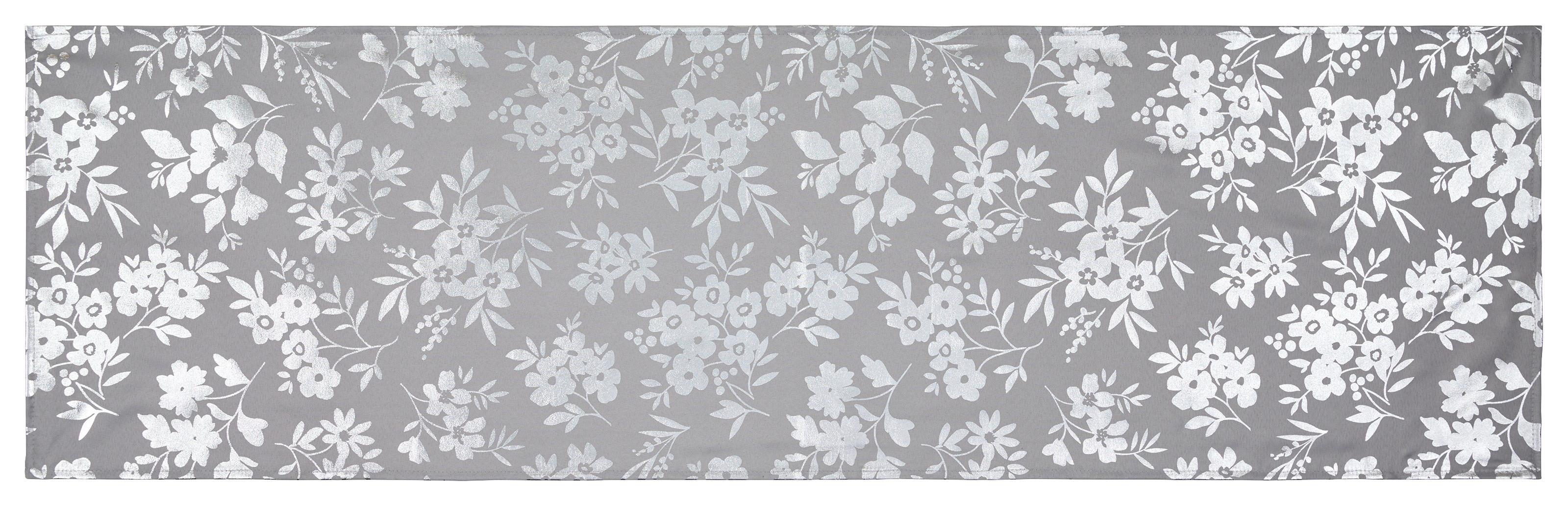 Tischläufer Josefa - Silberfarben, ROMANTIK / LANDHAUS, Textil (40/140cm) - James Wood