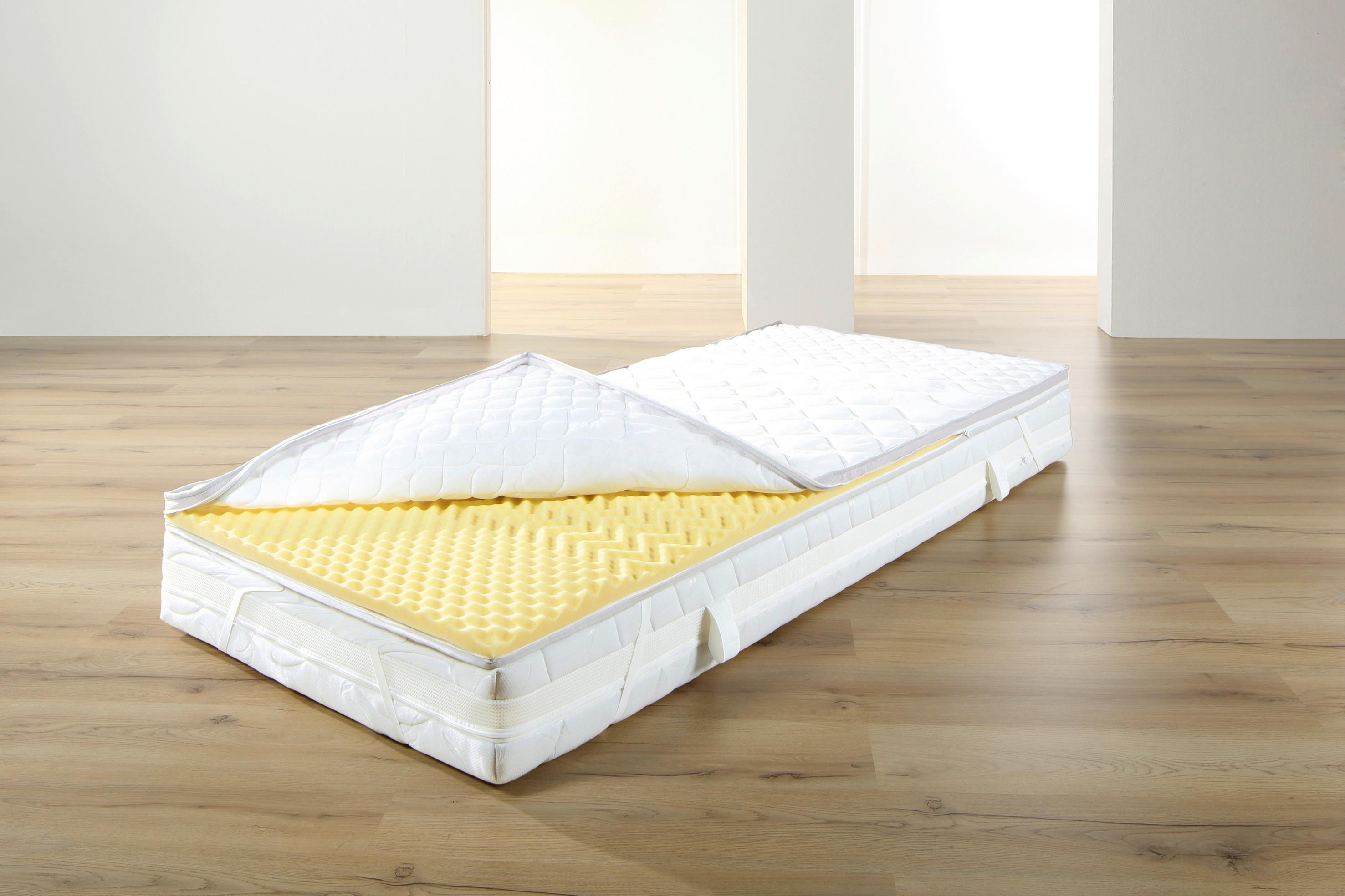 Topper Visco-soft 180x200 Cm Viscoschaumkern 7 Zonen - Weiß, Basics, Textil (180/200cm) - FAN