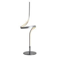 LED-Tischlampe Loop Line Silberfarben - Silberfarben, LIFESTYLE, Metall (16/63cm) - Näve