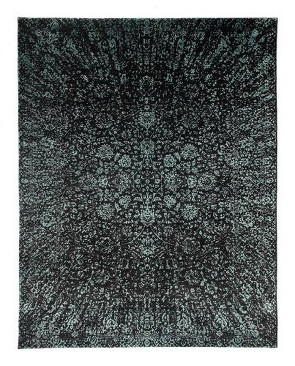Orientteppich Chania Flora - Türkis/Grau, KONVENTIONELL, Textil (70/140cm) - Cazaris