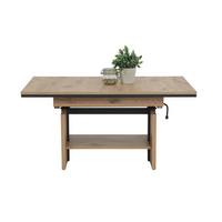 Couchtischset Ingo Eiche Dekor L: 110-150 cm - Eichefarben, Design, Holzwerkstoff (110-150/70/53-72cm) - Livetastic