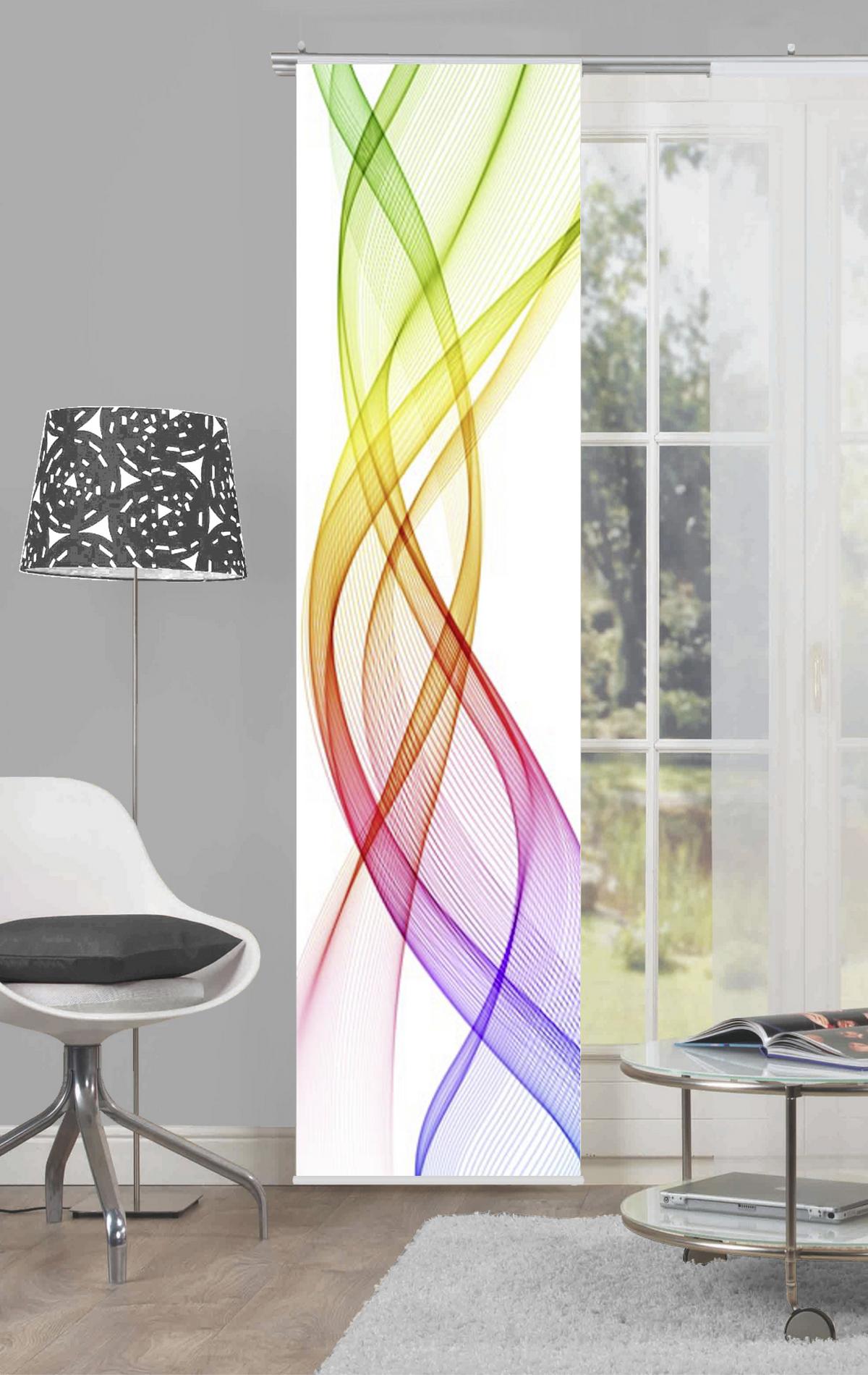 Vorhang Mit Paneelwagen Ferrola B: 60cm, Multicolor - Multicolor, Basics, Textil (60/245cm)