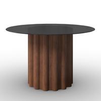 Jídelní stůl Zelia, P: 120cm - hnědá/barvy vlašských ořechů, Moderní, dřevo/kompozitní dřevo (120/75/120cm) - Bessagi Home