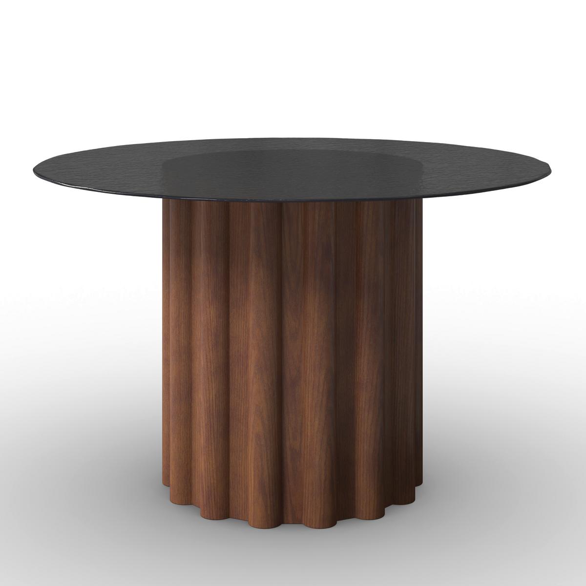 Jídelní stůl Zelia, P: 120cm - hnědá/barvy vlašských ořechů, Moderní, dřevo/kompozitní dřevo (120/75/120cm) - Bessagi Home