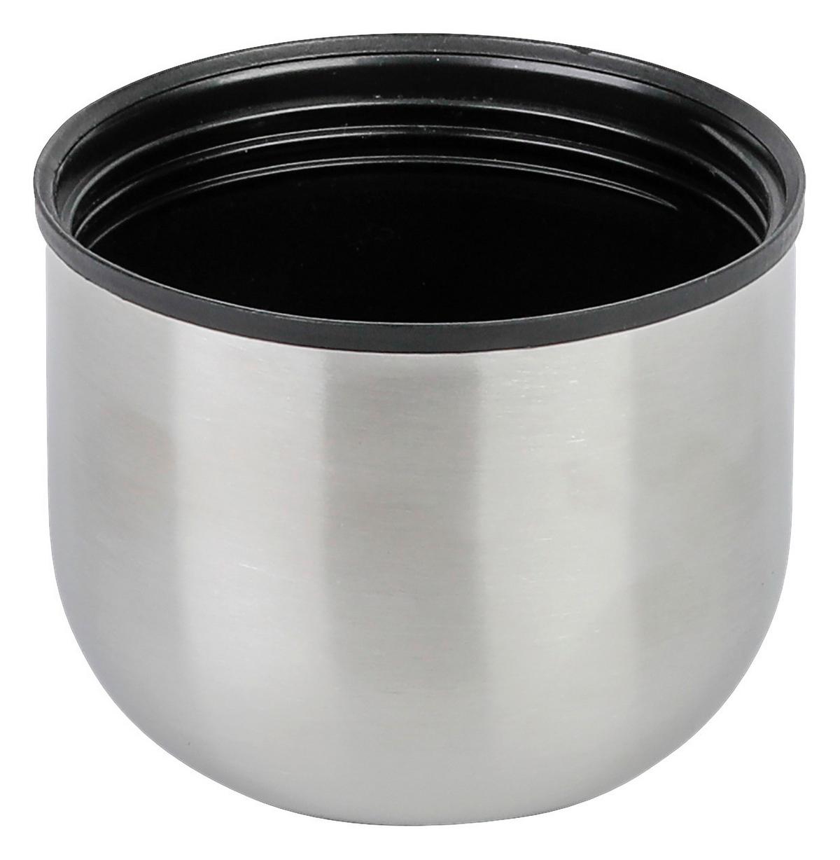 Hőszigetelt Palack Kb. 1,1l - nemesacélszínű/fekete, Basics, műanyag/fém (9,5/9,5/28,5cm) - Luca Bessoni