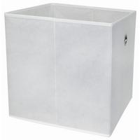 SKLÁDACÍ KRABICE CUBI - bílá, Moderní, kompozitní dřevo/textil (32/32/32cm)
