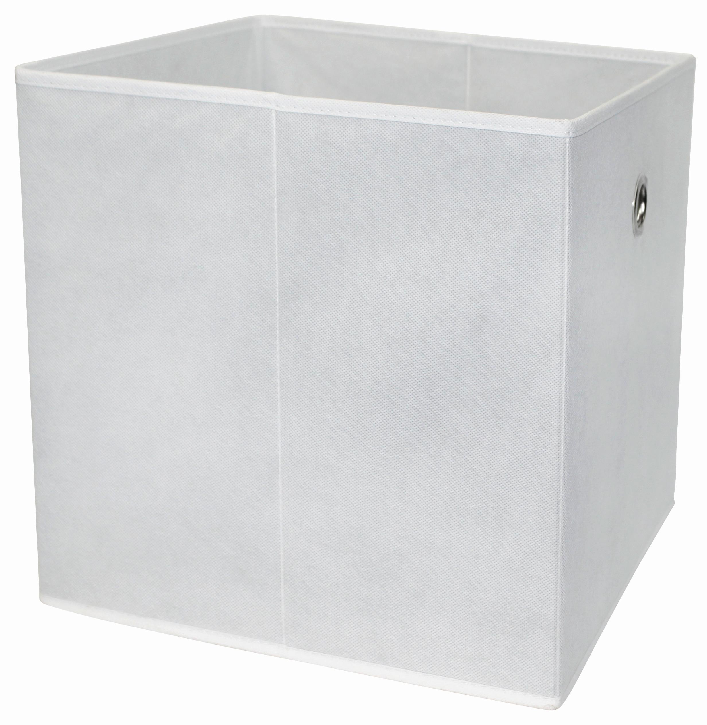 Faltbox Cubi Vlies Weiß 32x32x32 cm 2 Grifflöcher