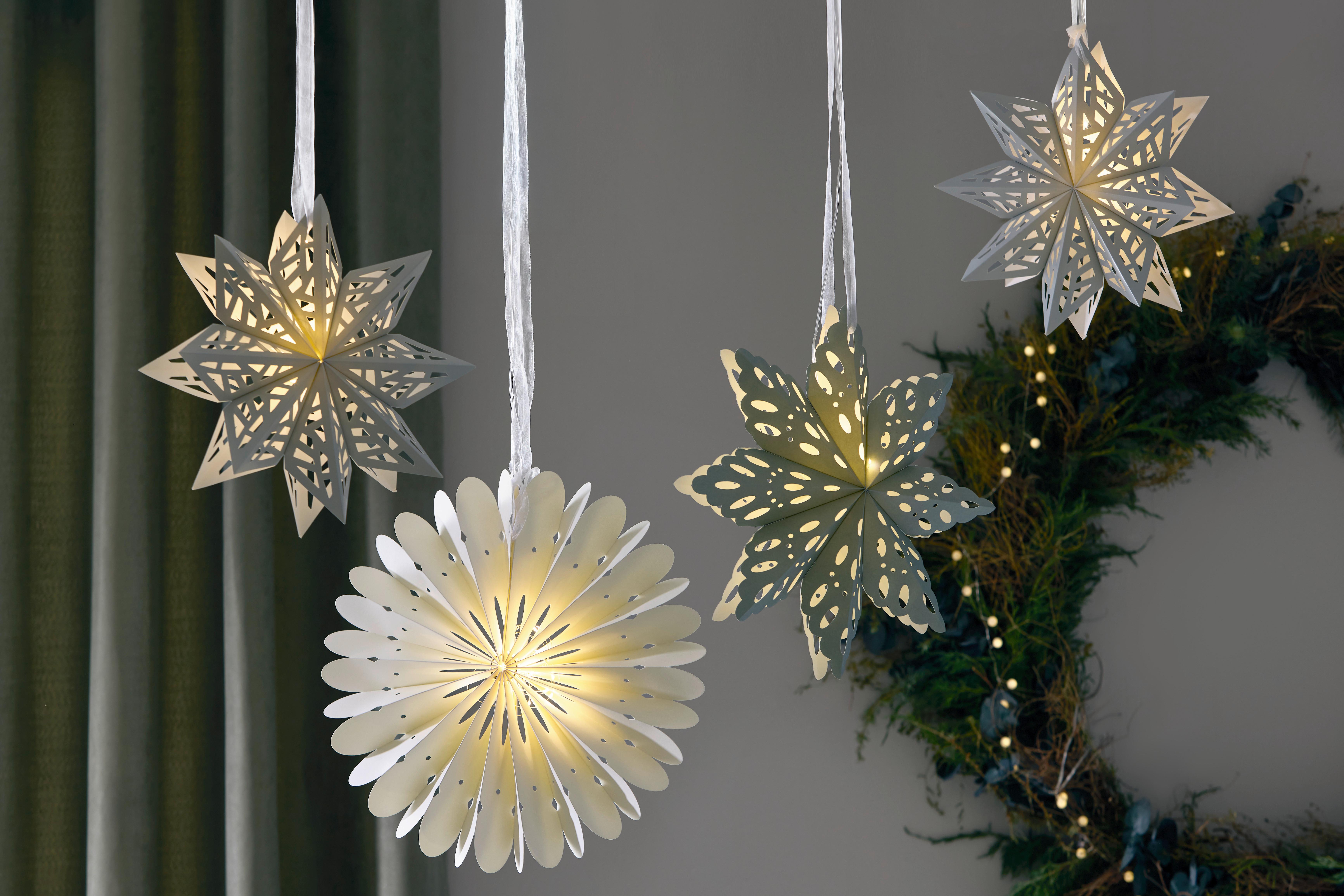 Dekoračné LED svietidlo KIKI - biela, kov/plast (42/42cm) - Mömax