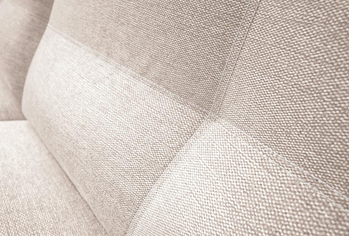 2-Sitzer-Sofa Mit Schlaffunktion Wendy B: 197 cm - Creme/Schwarz, Design, Textil (197/94/96cm) - MID.YOU