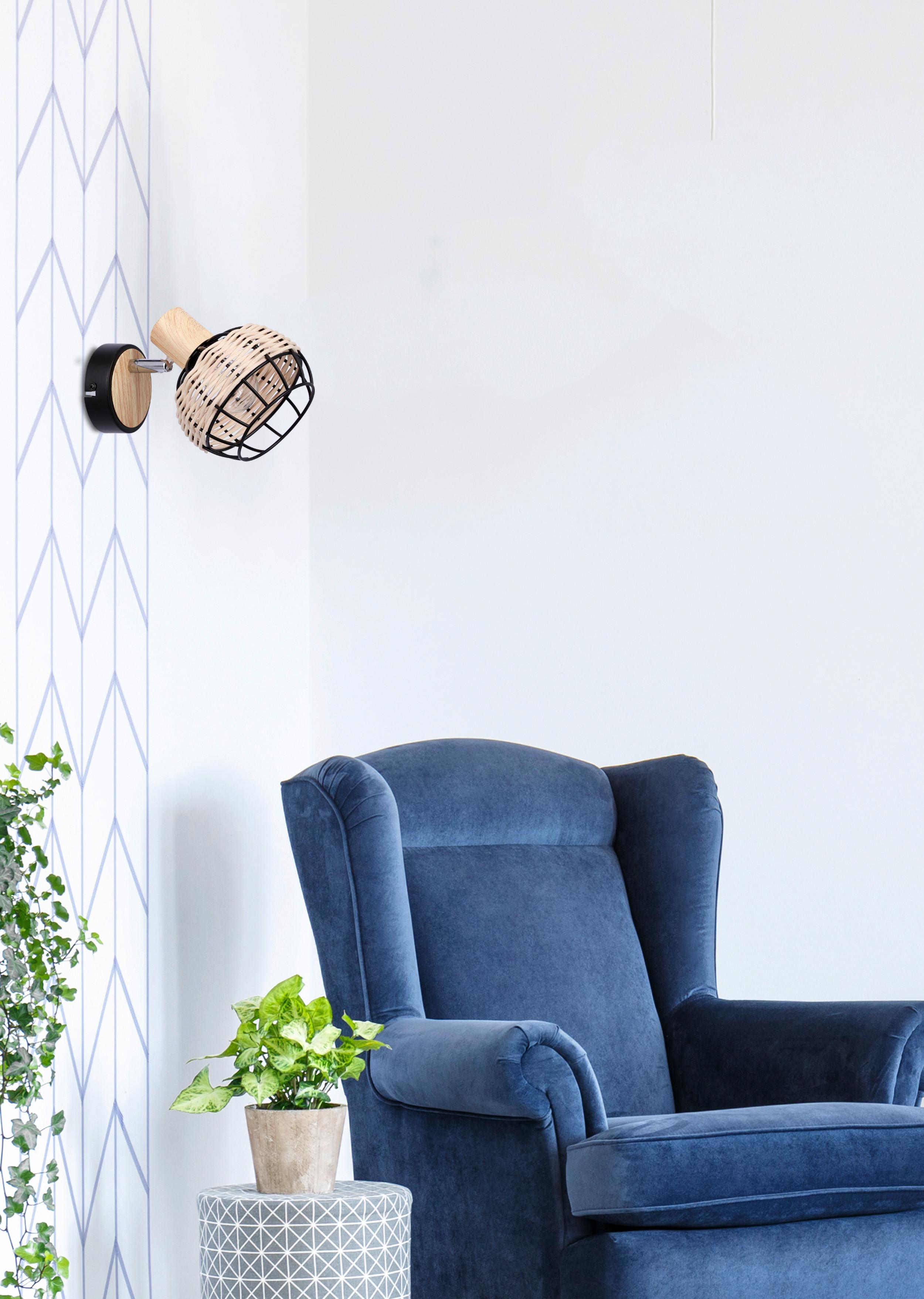 Strahler 91-12197 Tajga - Schwarz, Natur, Holz/Metall (18/12/14cm)