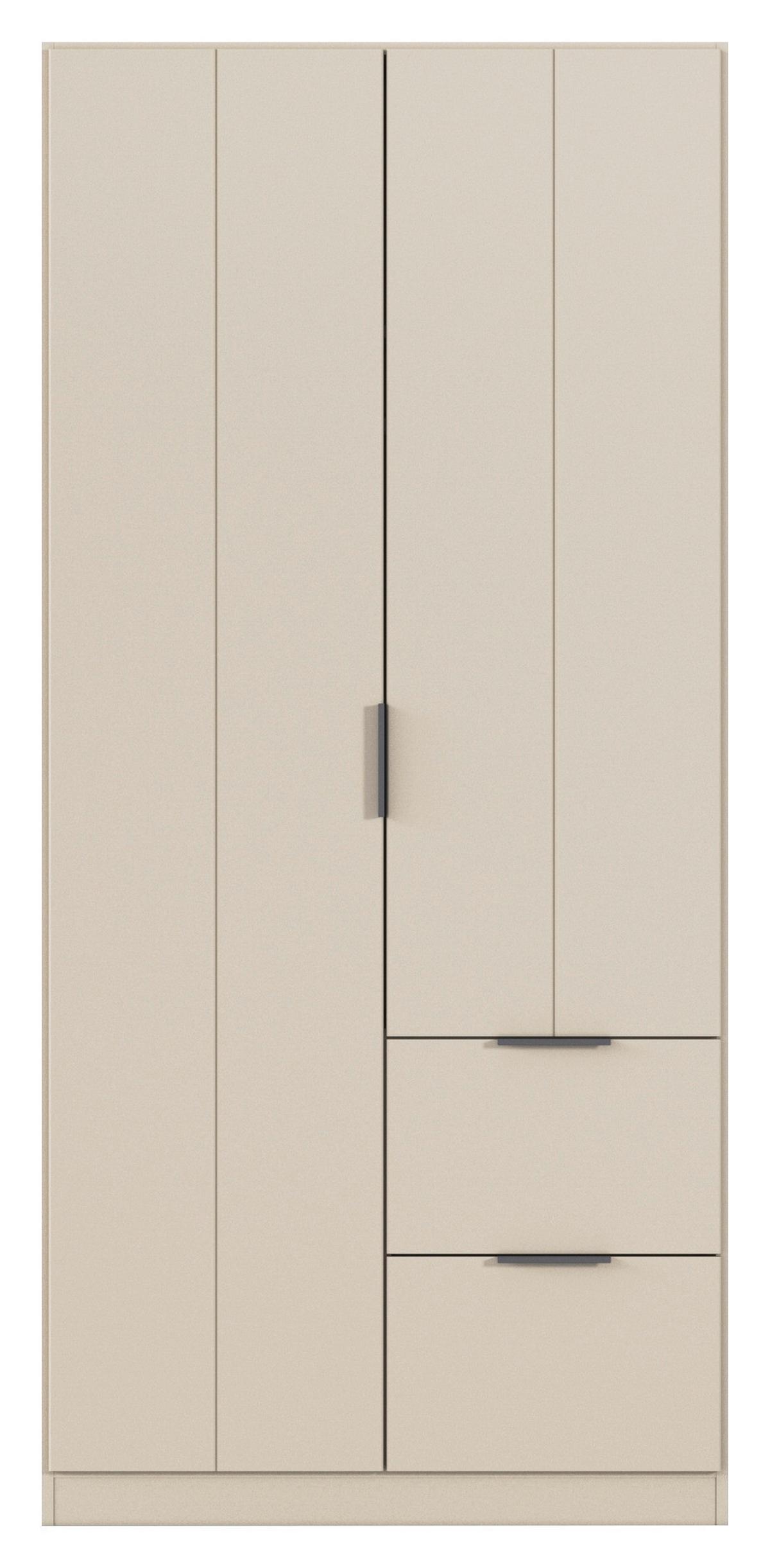 DREHTÜRENSCHRANK Ella Champagner B: 91cm - Champagner, MODERN, Holzwerkstoff (91/197/54cm) - Rauch Möbel