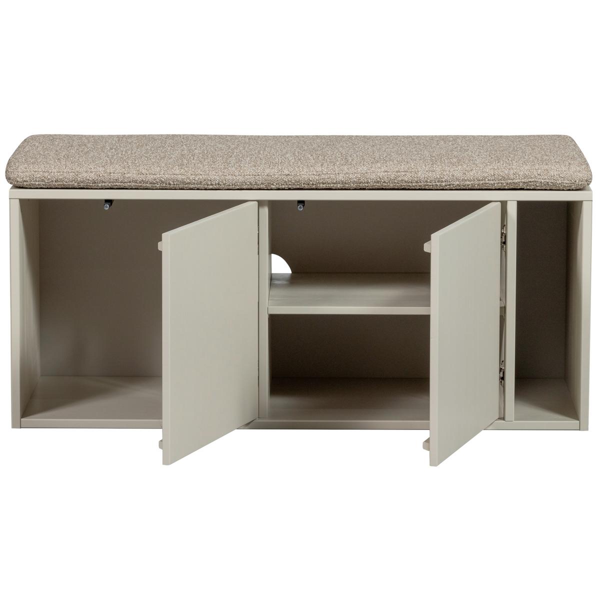 LOWBOARD Settle Down Grau B: 108cm - Grau, Design, Holz (108/50/44cm) - Livetastic