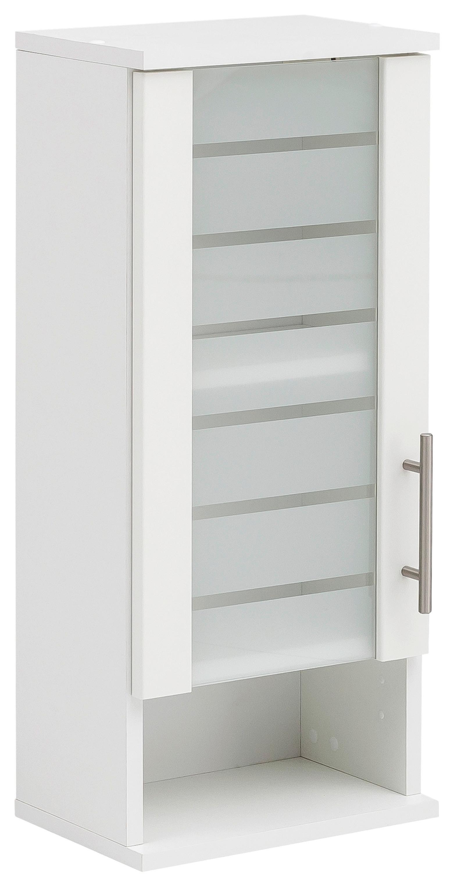 Hängeschrank Niko Weiß B: 30,3cm - Weiß, MODERN, Glas/Holzwerkstoff (30,3/70,8/20,5cm) - MID.YOU