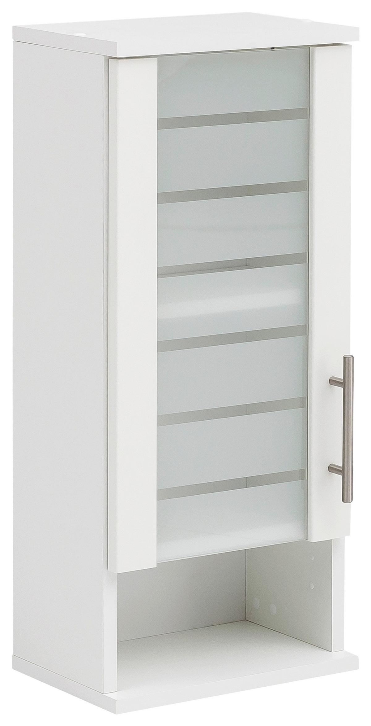 Hängeschrank Niko Weiß B: 30,3cm - Weiß, MODERN, Glas/Holzwerkstoff (30,3/70,8/20,5cm) - MID.YOU