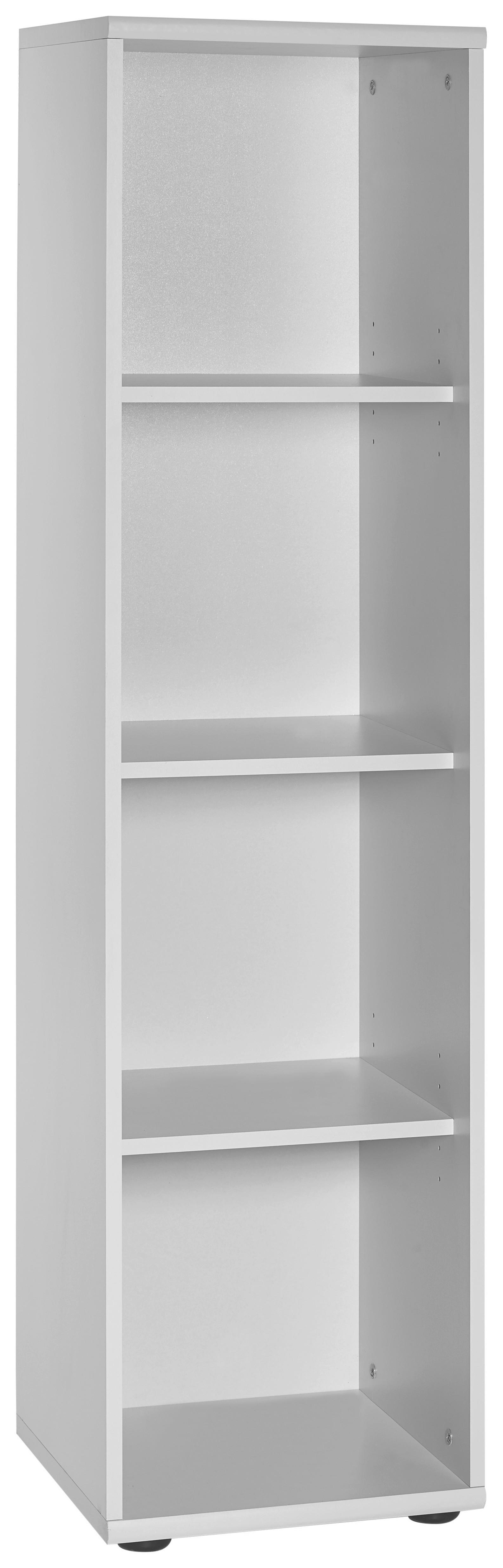 Aktenregal Serie 4000 Lichtgrau B 39,3 cm - Hellgrau/Schwarz, Basics, Holzwerkstoff (39,3/152,8/39,5cm) - MID.YOU