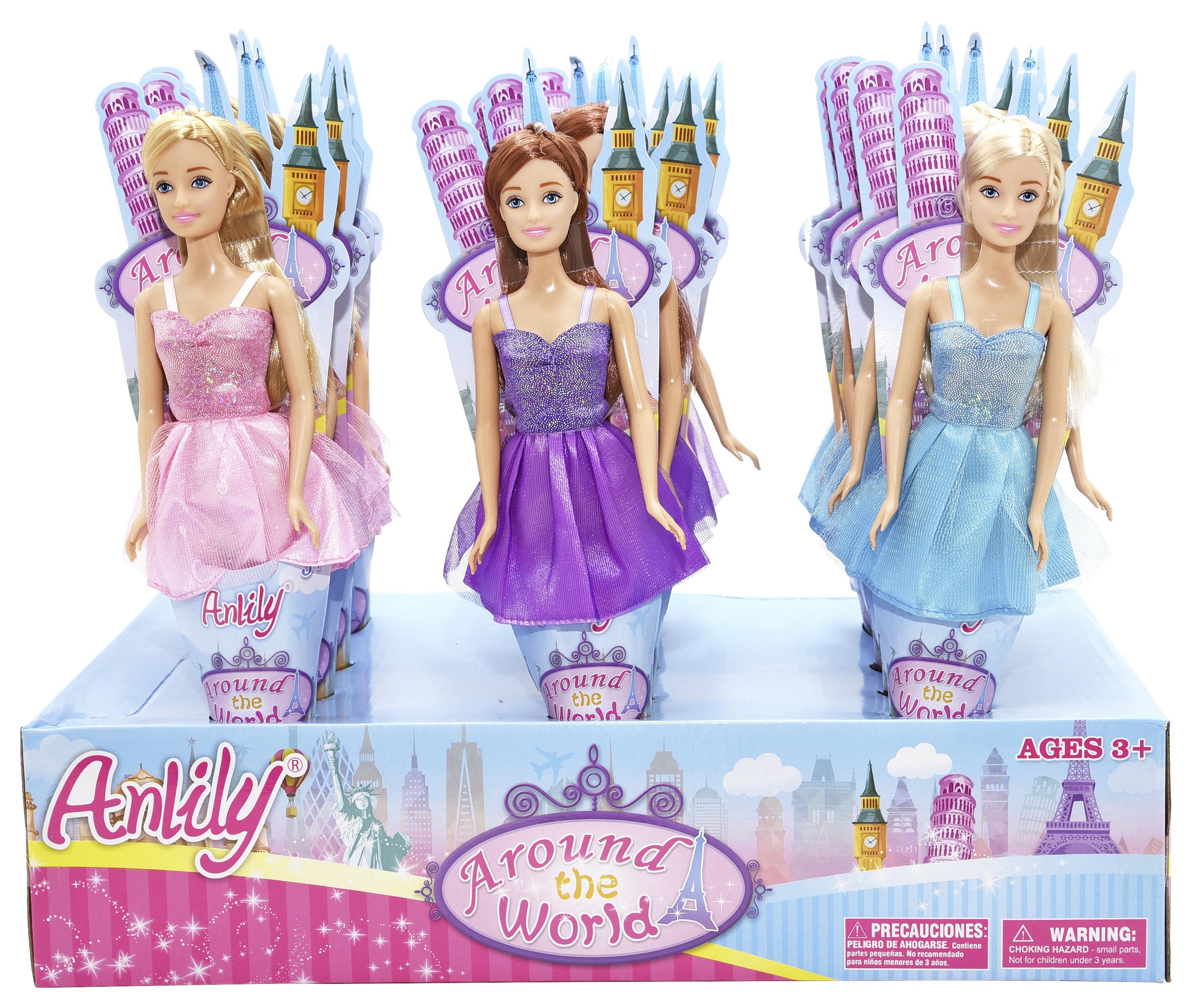 Modepuppe Anlily Ab 3 Jahren Versch. Modelle - Multicolor, Basics, Kunststoff/Textil (30/6,5/5,5cm)
