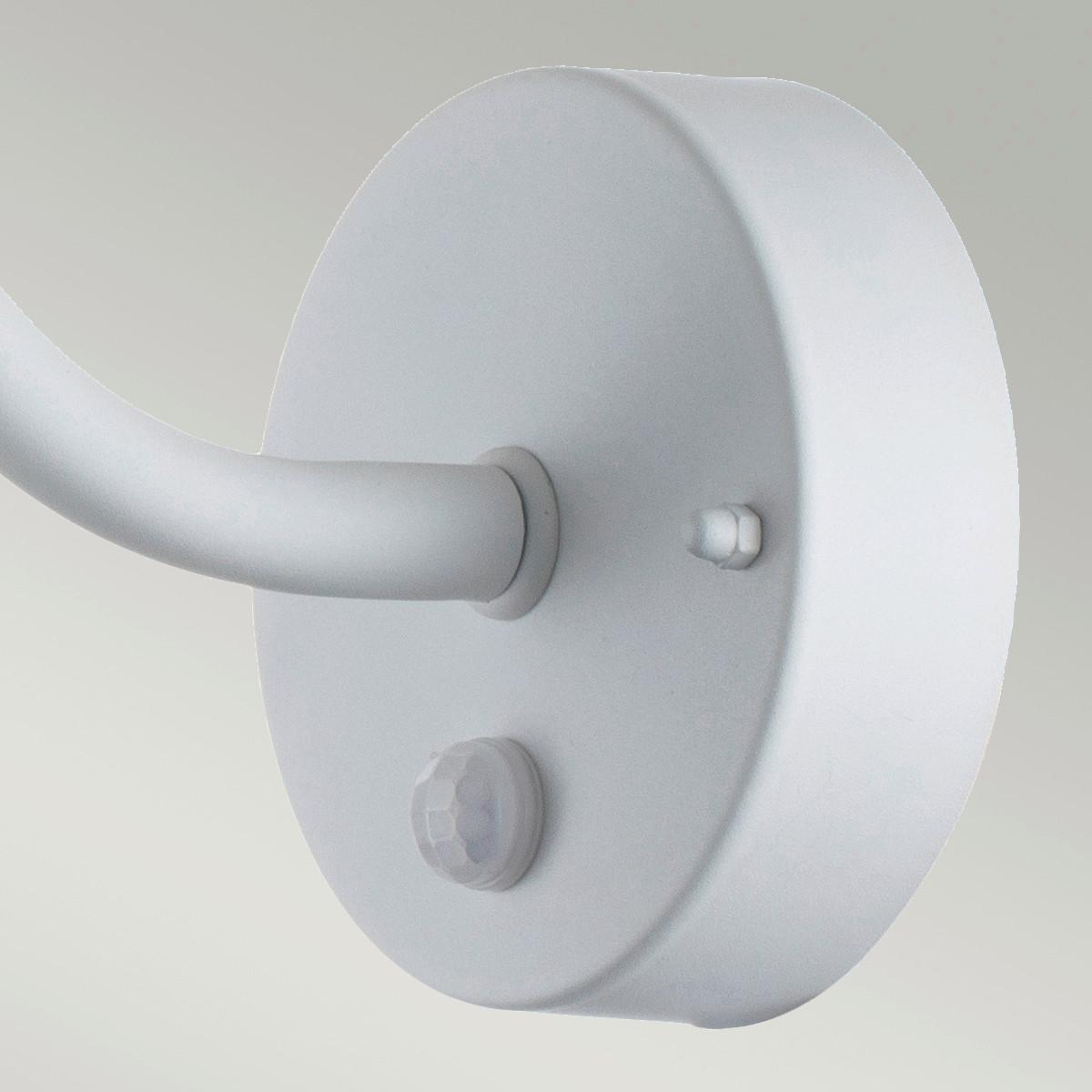 Außenwandleuchte Klampenborg-Pir-Wht - Weiß, KONVENTIONELL, Glas/Metall (42/27.5/25.5cm) - Elstead Lighting