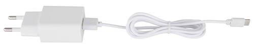 LED-Schreibtischleuchte 58439w - Opal/Weiß, Design, Leder/Kunststoff (28/11,5/50cm) - Globo