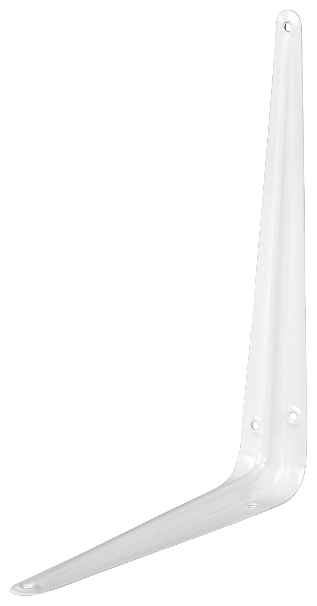 Regalkonsole 20 / 25 cm - Weiß, KONVENTIONELL, Metall (20/25cm)