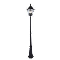 Wegeleuchte 6951301189 London - Klar/Schwarz, Design, Glas/Metall (31/227cm)
