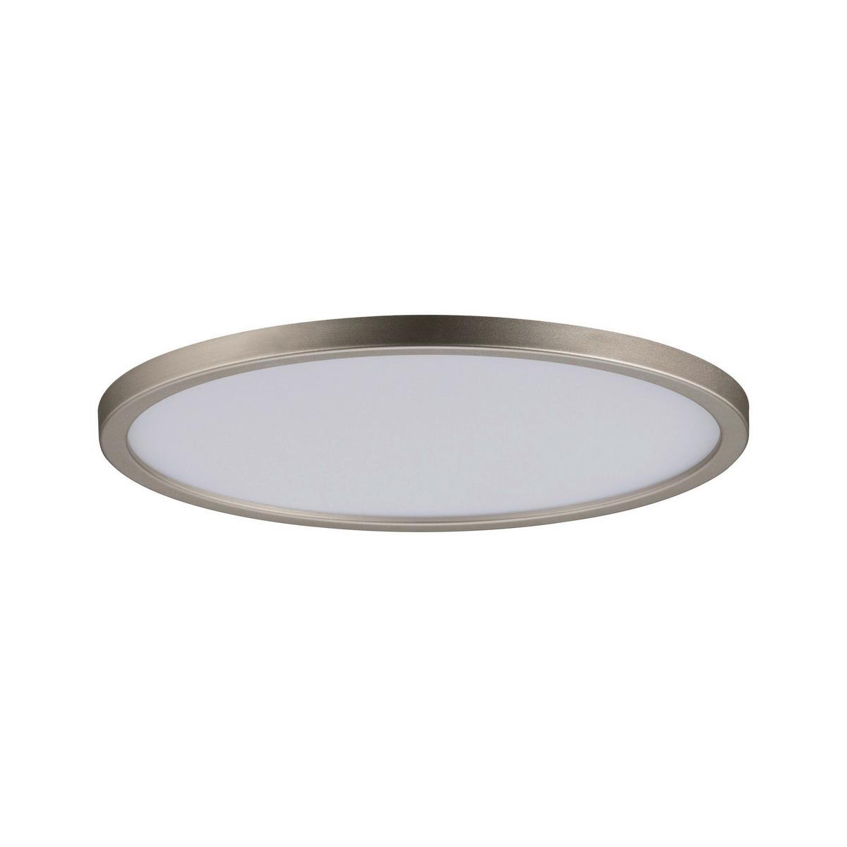 Led-deckenleuchte Ø 18 Cm Nickelfarben Matt Rund - Nickelfarben, Basics, Kunststoff (18/1cm) - Paulmann