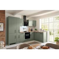 Eckküche Anton Wildeiche/Schilfgrün B: 310cm - Schilfgrün/Wildeiche, Trend, Holzwerkstoff (310/172cm) - Respekta