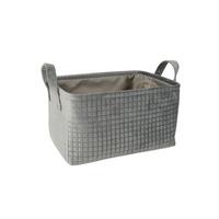 Kosár Nina - L - szürke, Basics, műanyag/textil (36/26/20cm) - James Wood