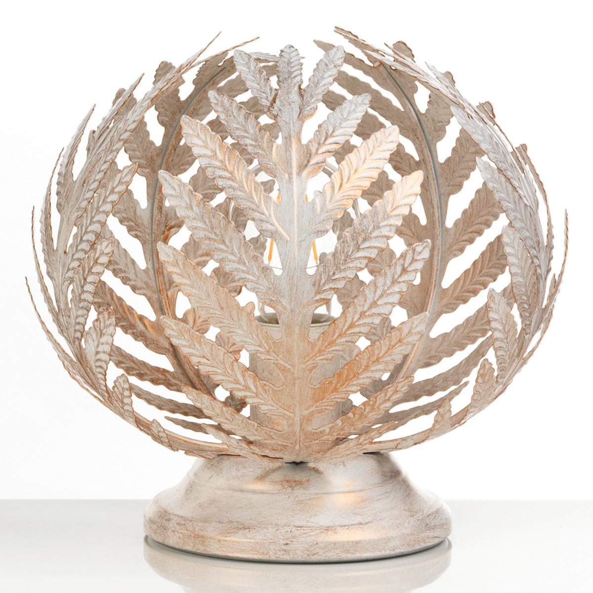 Tischleuchte 4996/Lpa - Weiß, Natur, Metall (25/25cm)