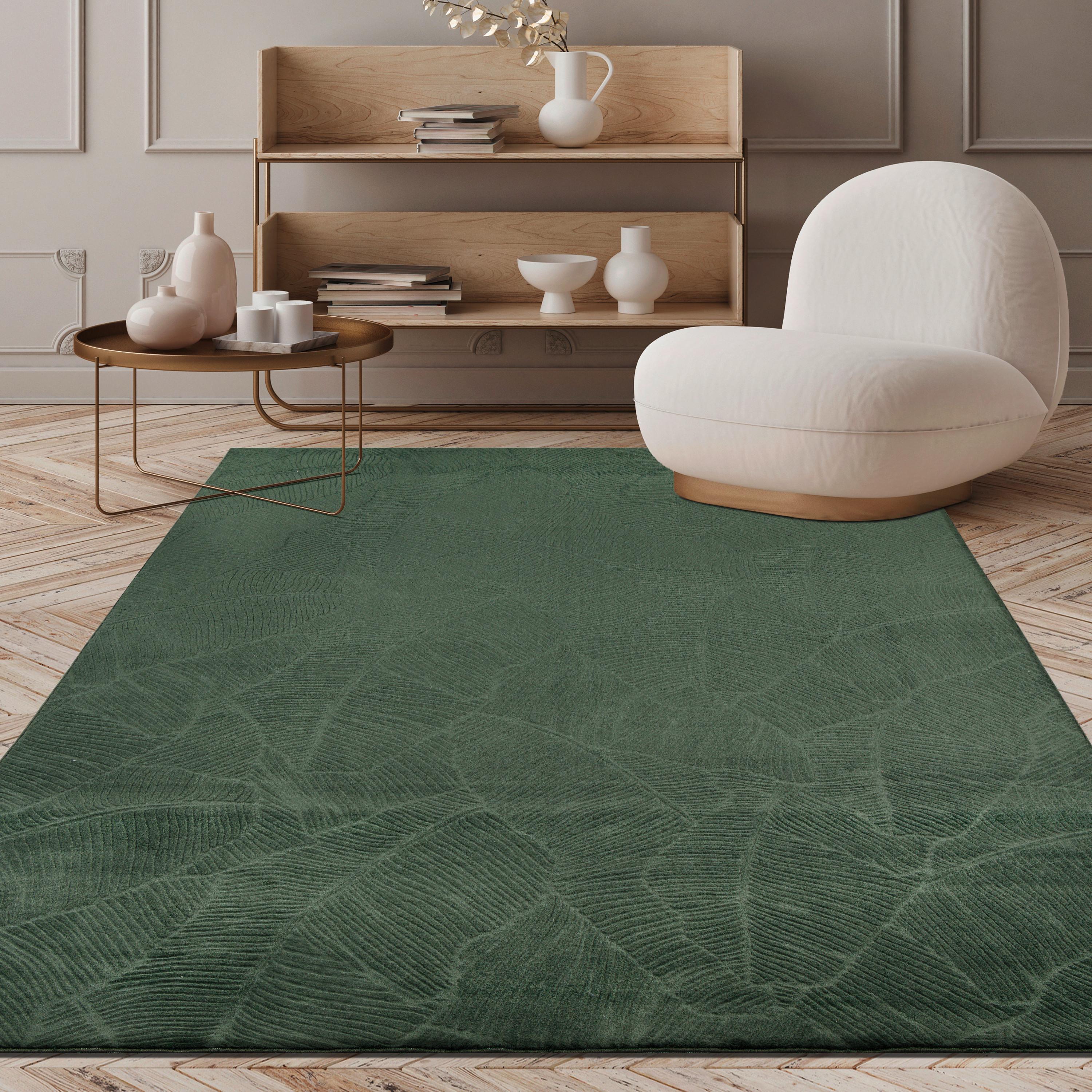 Webteppich Stilo - Grün, KONVENTIONELL, Textil (120/160cm)