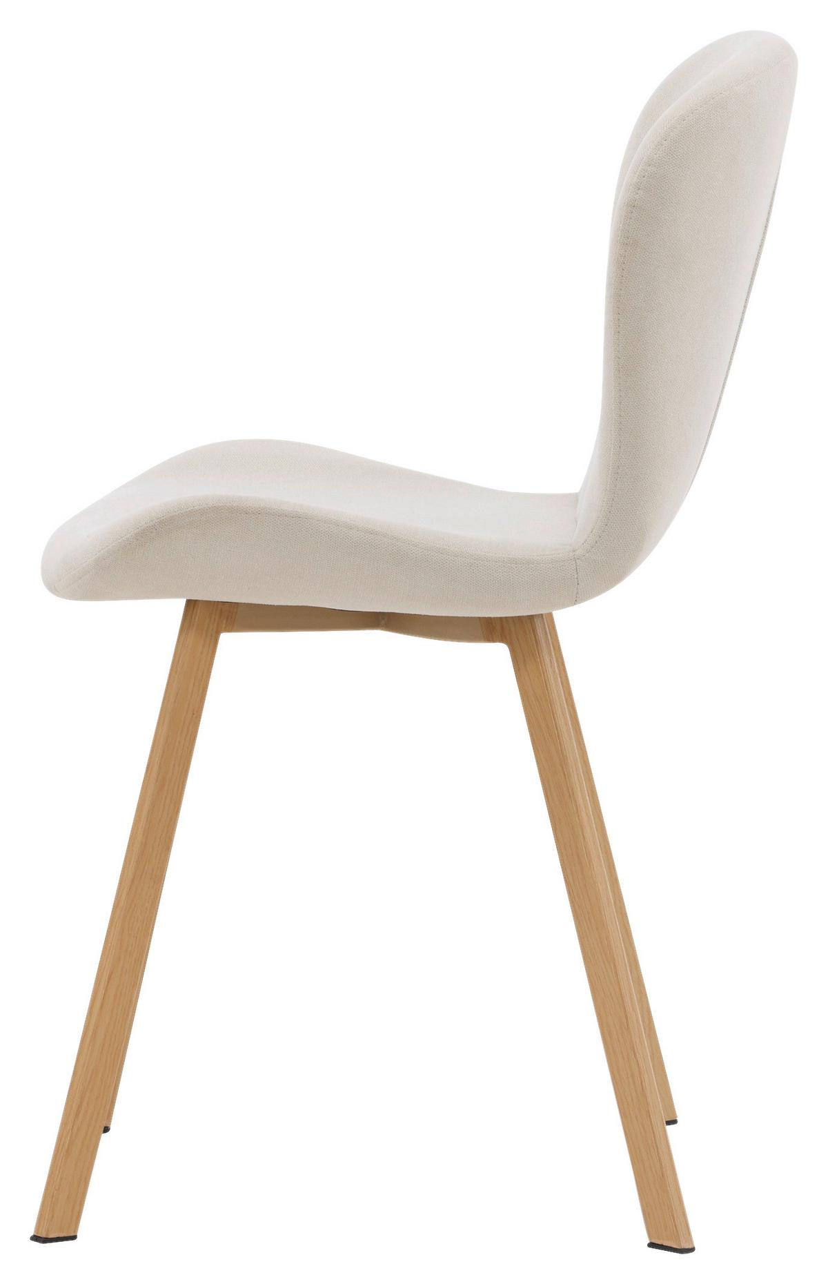 Stuhl-Set Lilja - Hellbraun/Beige, Design, Kunststoff/Textil (48/80/50cm) - Livetastic