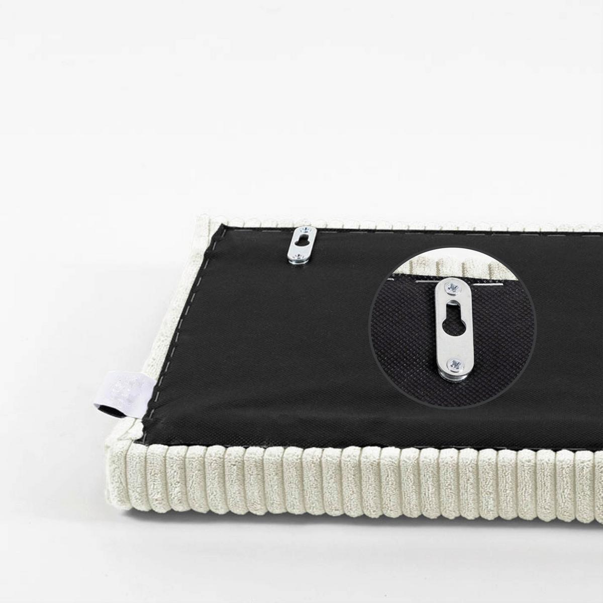POLSTERPANEEL WANDKISSEN VANILLE - Creme, Basics, Kunststoff/Textil (75/30/5cm)