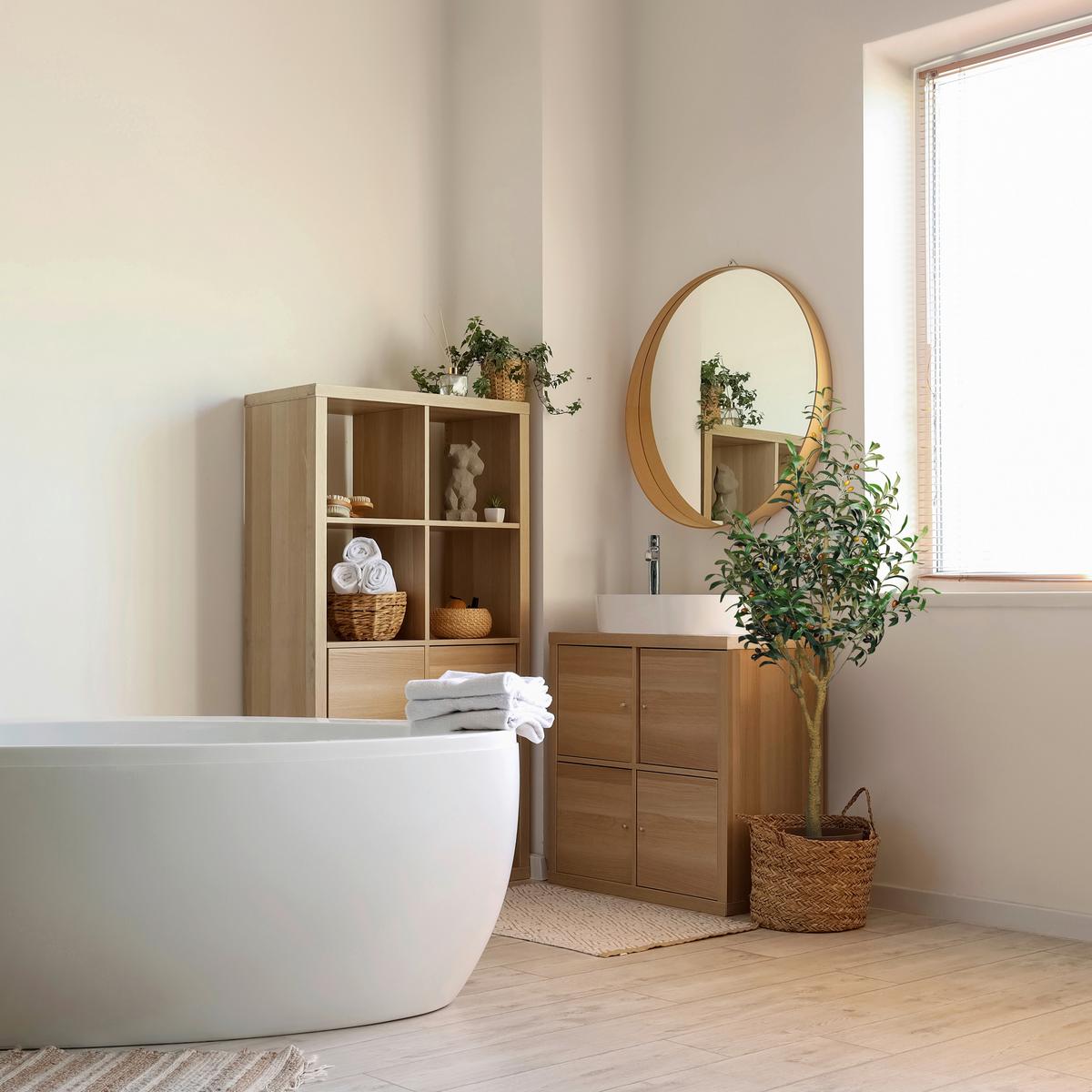 Kunstpflanze Grün/Hellbraun B: 60 cm - Hellbraun/Braun, MODERN, Kunststoff (60/150/60cm) - MID.YOU