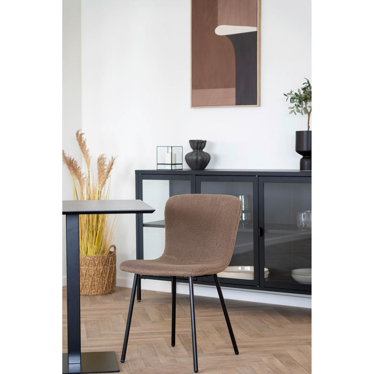 Bistrotisch Fano Grau Schwarz B: 70 Cm - Schwarz/Grau, MODERN, Holzwerkstoff/Metall (70/75/70cm) - MID.YOU