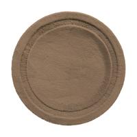 Szőrme Szőnyeg Oliver  Átmérő Kb. 80cm - cappuccino/mokka, Modern, textil (80cm) - Luca Bessoni